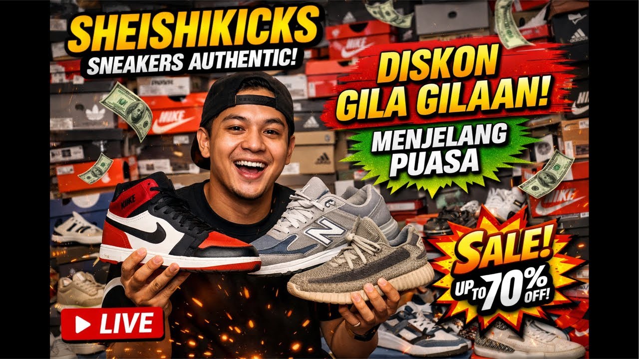 LIVE! DISKON GILA MENJELANG PUASA 😱 ORIGINAL SIAPA CEPAT DIA DAPAT!