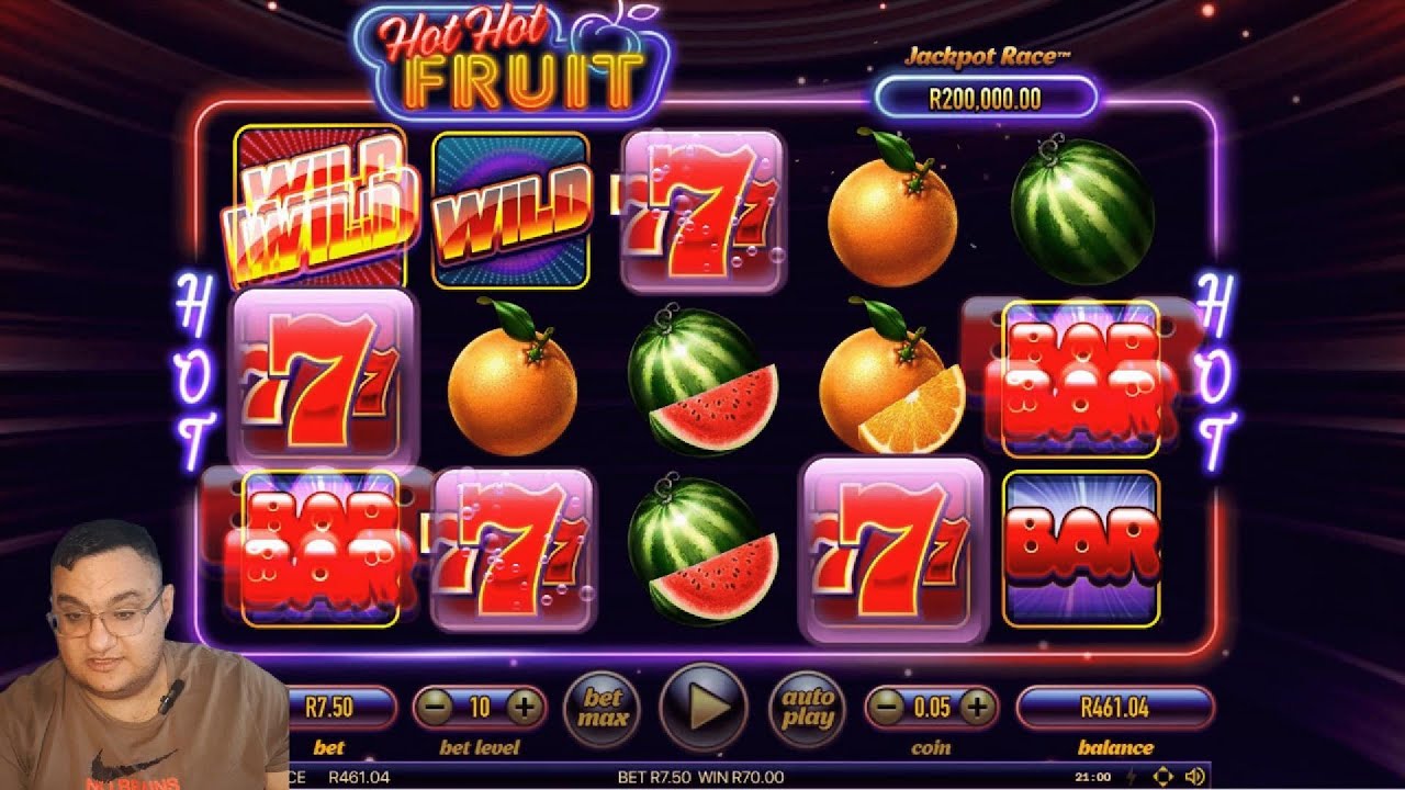 HOT HOT FRUIT - JACKPOT RACE WITH A FLAT 