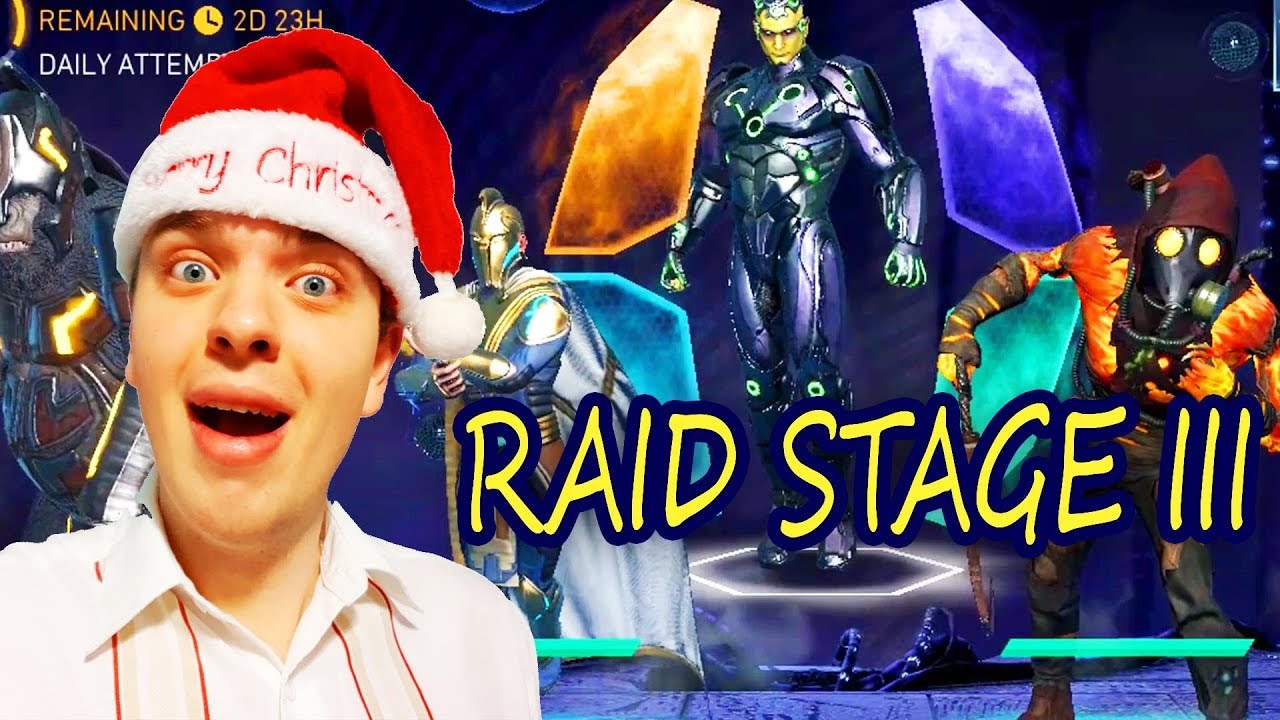 Injustice 2 Mobile LIVE STREAM. Raid Stage #3. Raiding LIVE with My League! Merry Christmas!