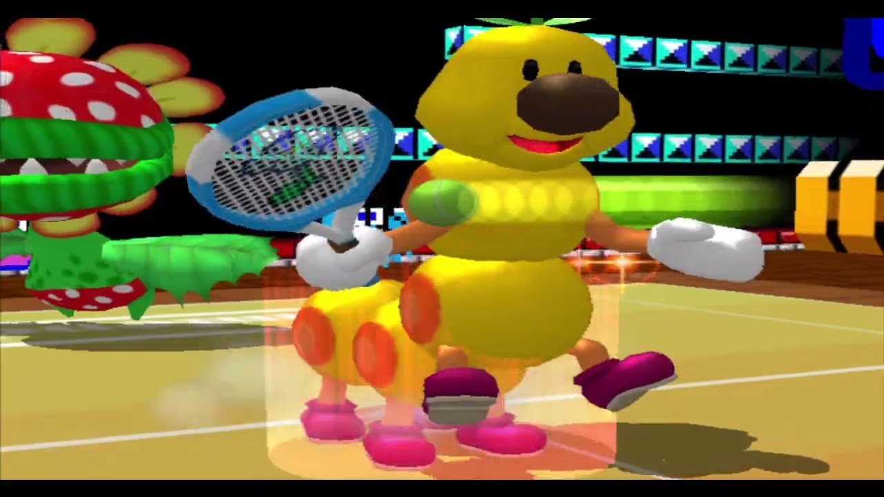 Mario Power Tennis Doubles Round Robin - Matchday 1 - Bowser/Bowser Jr v Wiggler Petey Piranha