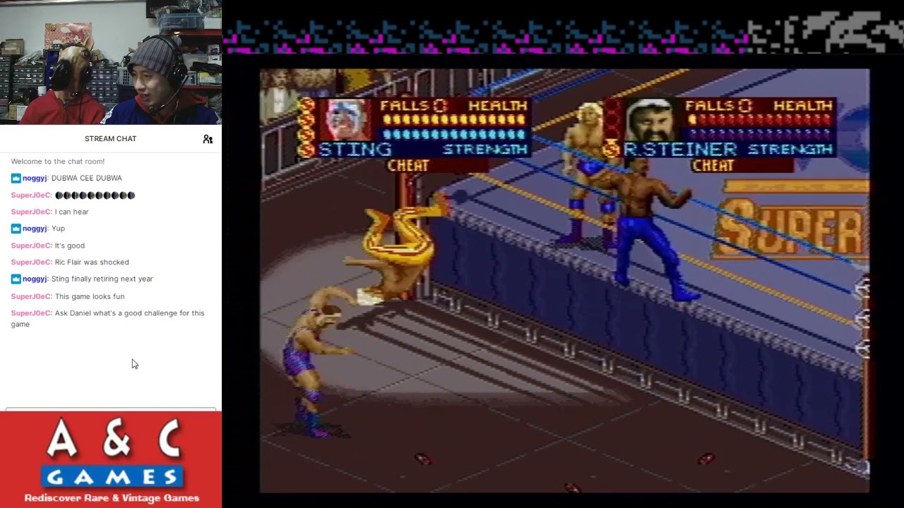 WCW Superbrawl Wrestling (SNES) End of Year Special Stream with DTysonator & Gar