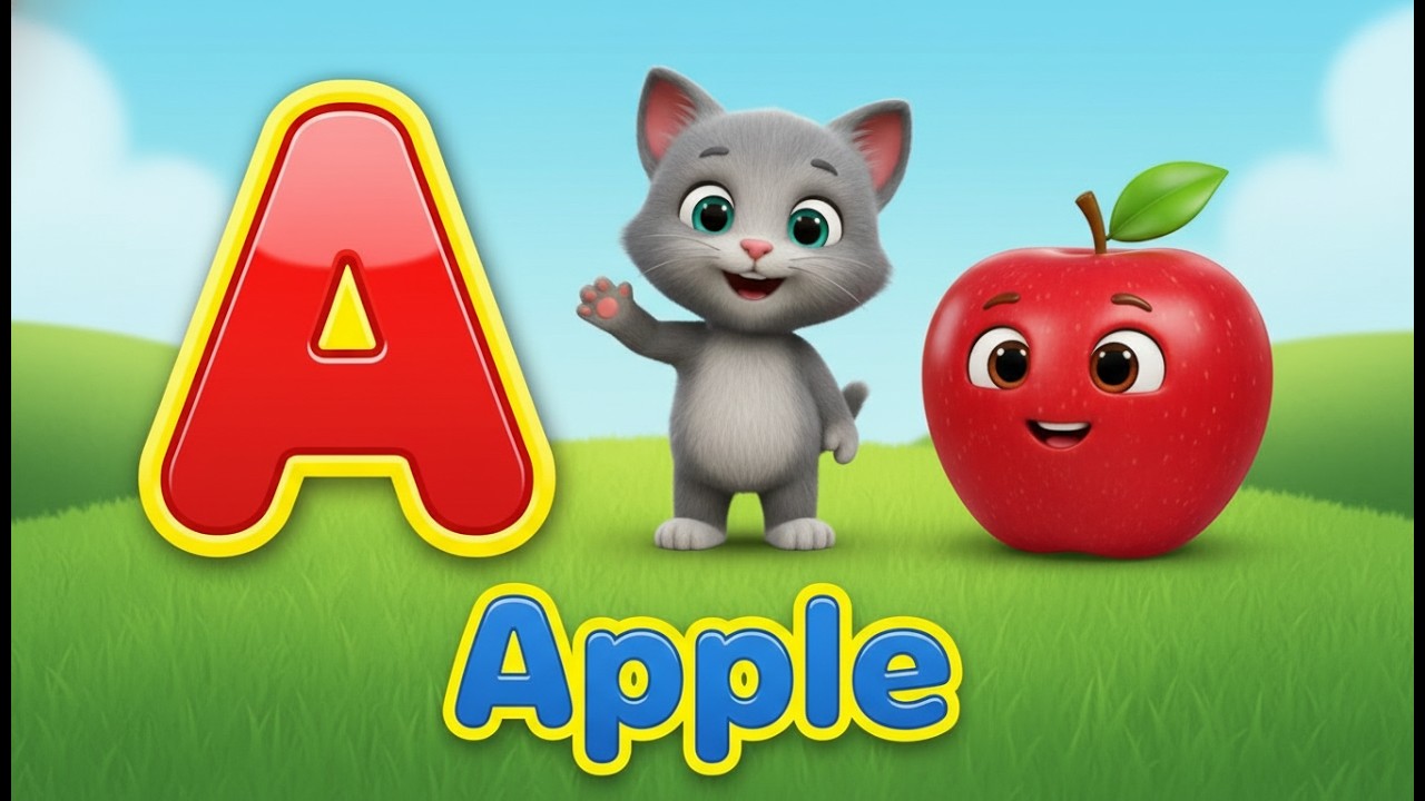 ABC Phonics Song | A Sound – A for Apple | Learn Letter Sounds