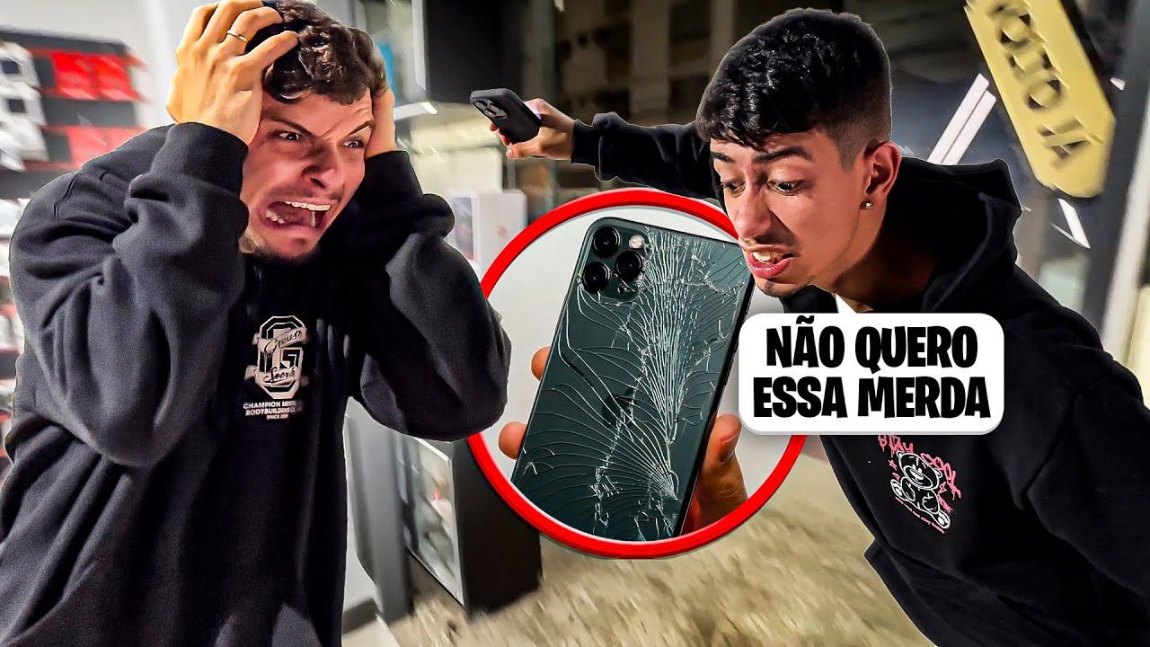 MEU AMIGO DESTRUIU O PRESENTE QUE DEI PRA ELE… VOU ARREBENTAR ELE!