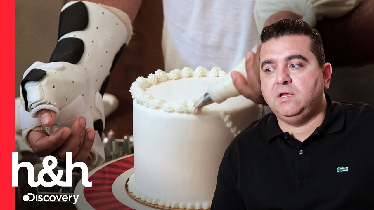 Buddy intenta usar su mano izquierda | Cake Boss: La recuperación de Buddy | Discovery H&H