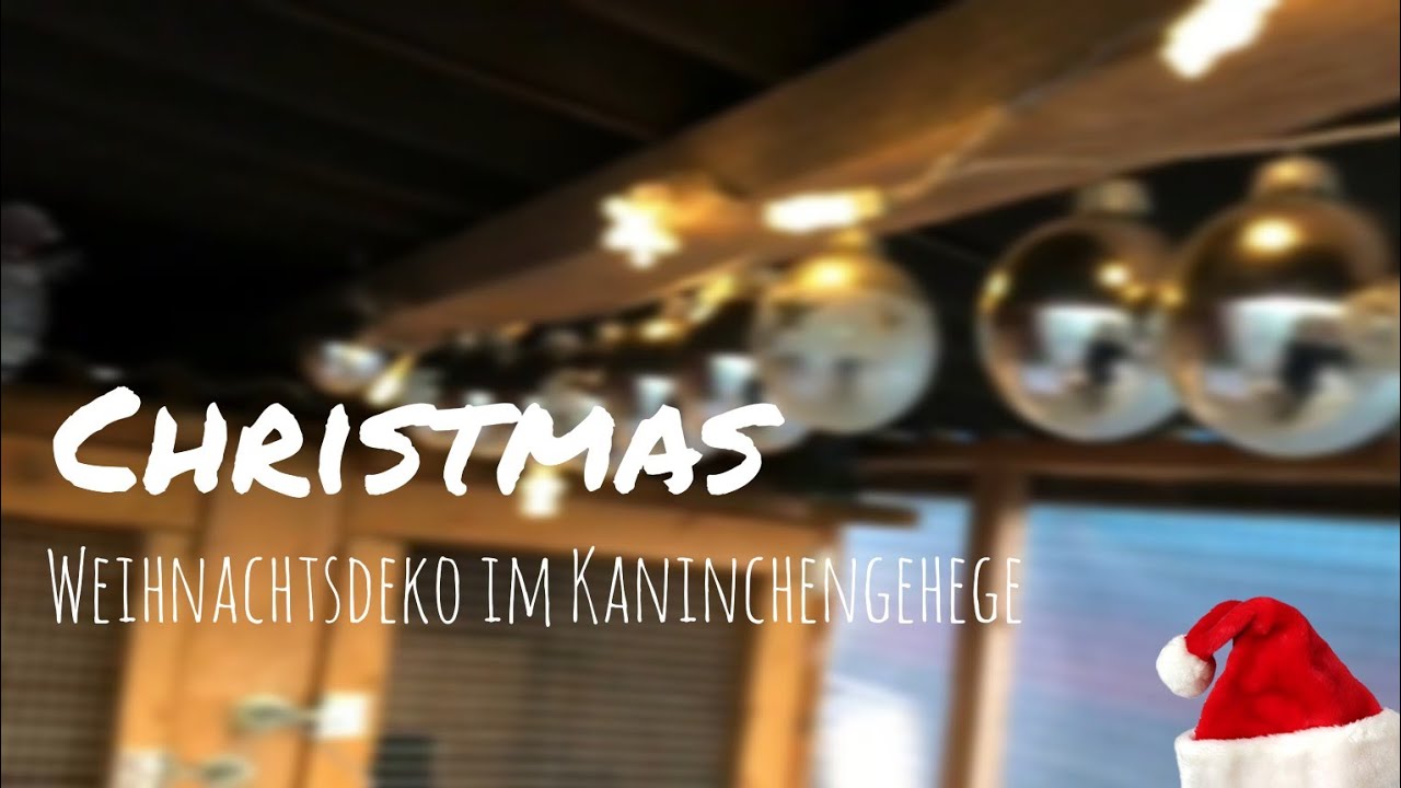 Kaninchenstall Weihnachtlich dekorieren🎄🎅🐰❤