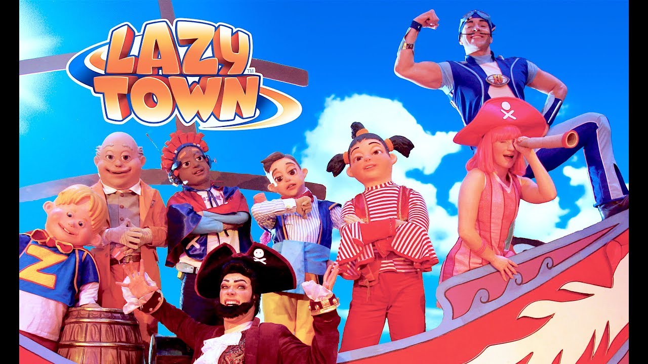 Lazy Town Live Show - música tema e voz de Fábio Cadôr (personagens Sportacus e Prefeito Milford)
