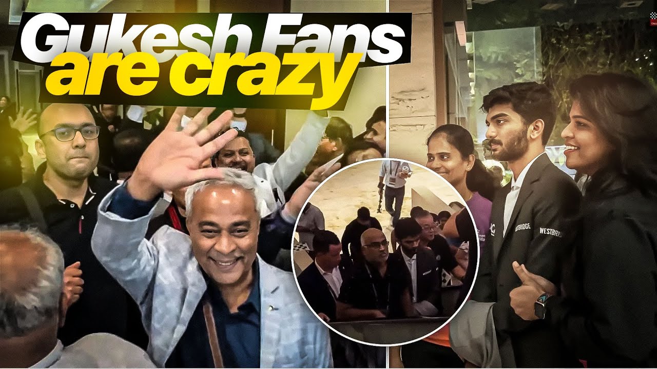 Fans Go Crazy As Gukesh Beats Ding Liren | Game 11 | World Chess Championship 2024