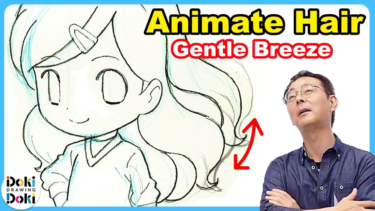 Little Girl's Flowing Hair (GENTLE):Learn Japanese Animation