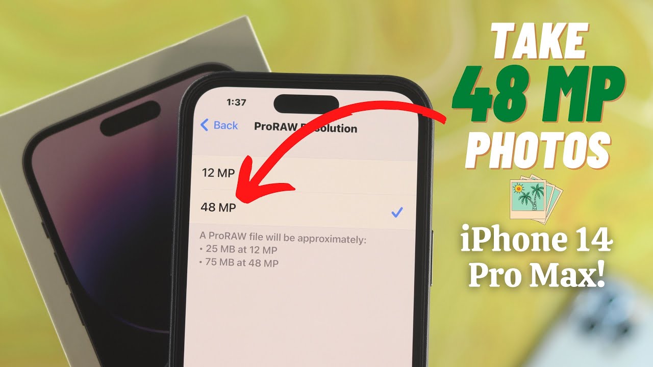 iPhone 14 Pro Max/Pro: How To Take Full 48-Megapixel Photos! [Enable]