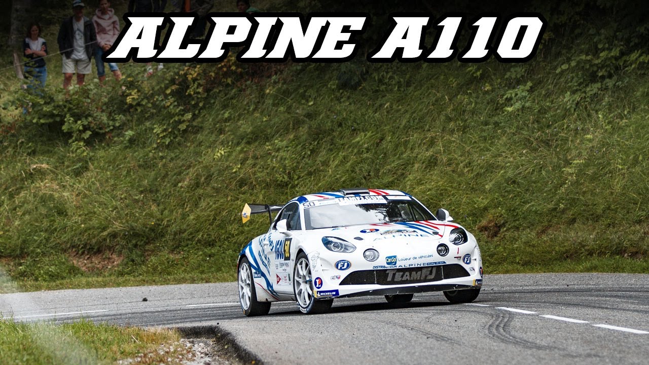 Alpine A110 R-GT in the Alps | Drifts, accalerating & crackles | 2021 Rally Mont Blanc