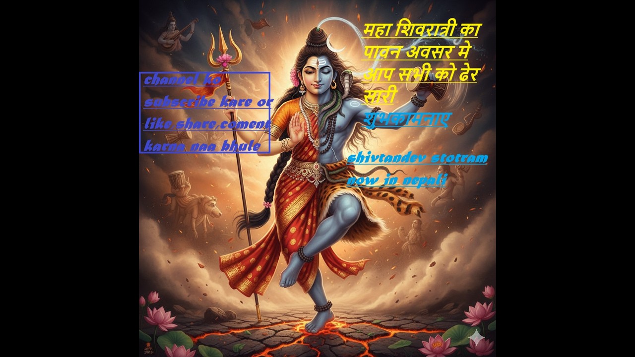 shivatandev stotram in Nepali||पहिलो पटक नेपालि मा AI द्वारा तयार परिएको यो मन्त्र साच्चै शक्तिशाली