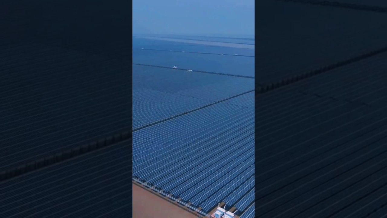 China is putting Solar Panels in Water because they want to use Land for agriculture #china #chinese