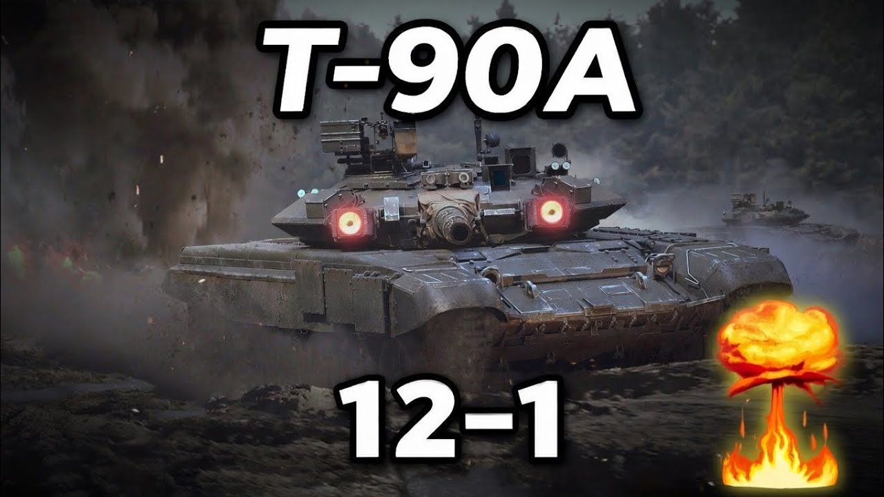 War Thunder T-90A Gameplay 12-1 NUKE