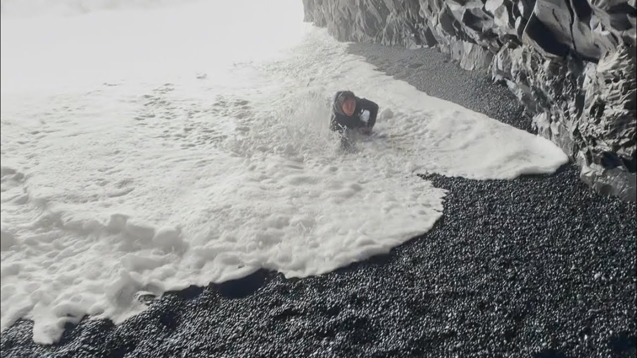 DEVOURED by the BLACK SAND BEACH!!! 🌊🌊 - Iceland Vlog #3