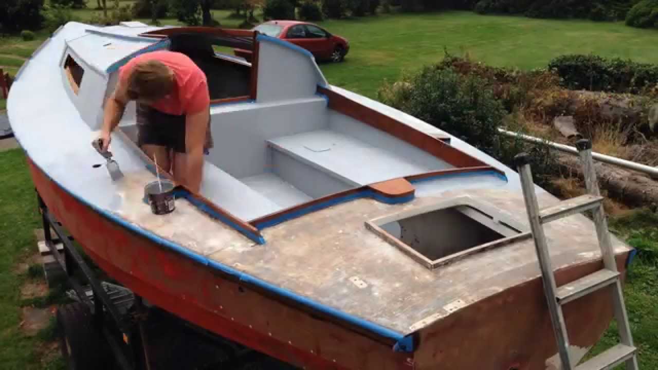 Painting Deck Time Lapse  - Yacht Restoration - Yacht Warlord
