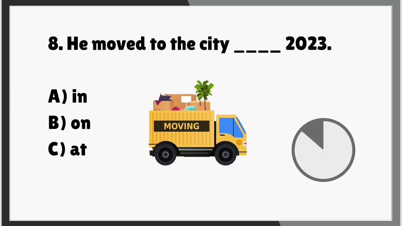 Prepositions IN | ON | AT Quiz - It gets Harder!