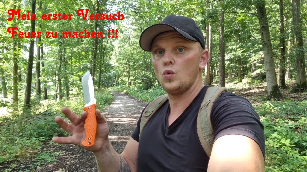 Mein erster Versuch Feuer zu machen.