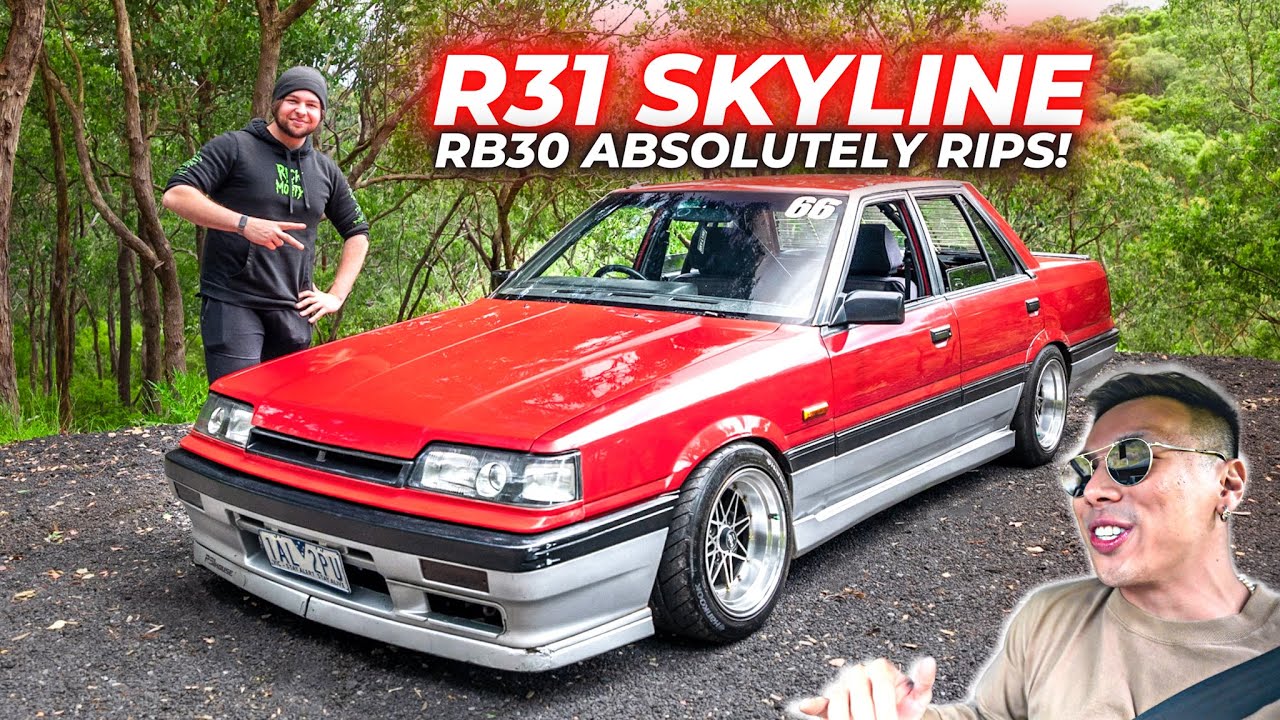 ПОЛНЫЙ КОМПЛЕКТ R31 SKYLINE — БЕЗУМНЫЙ ПЕРВЫЙ ДРАЙВ *RB30 ЗВУЧИТ БЕЗУМНО*