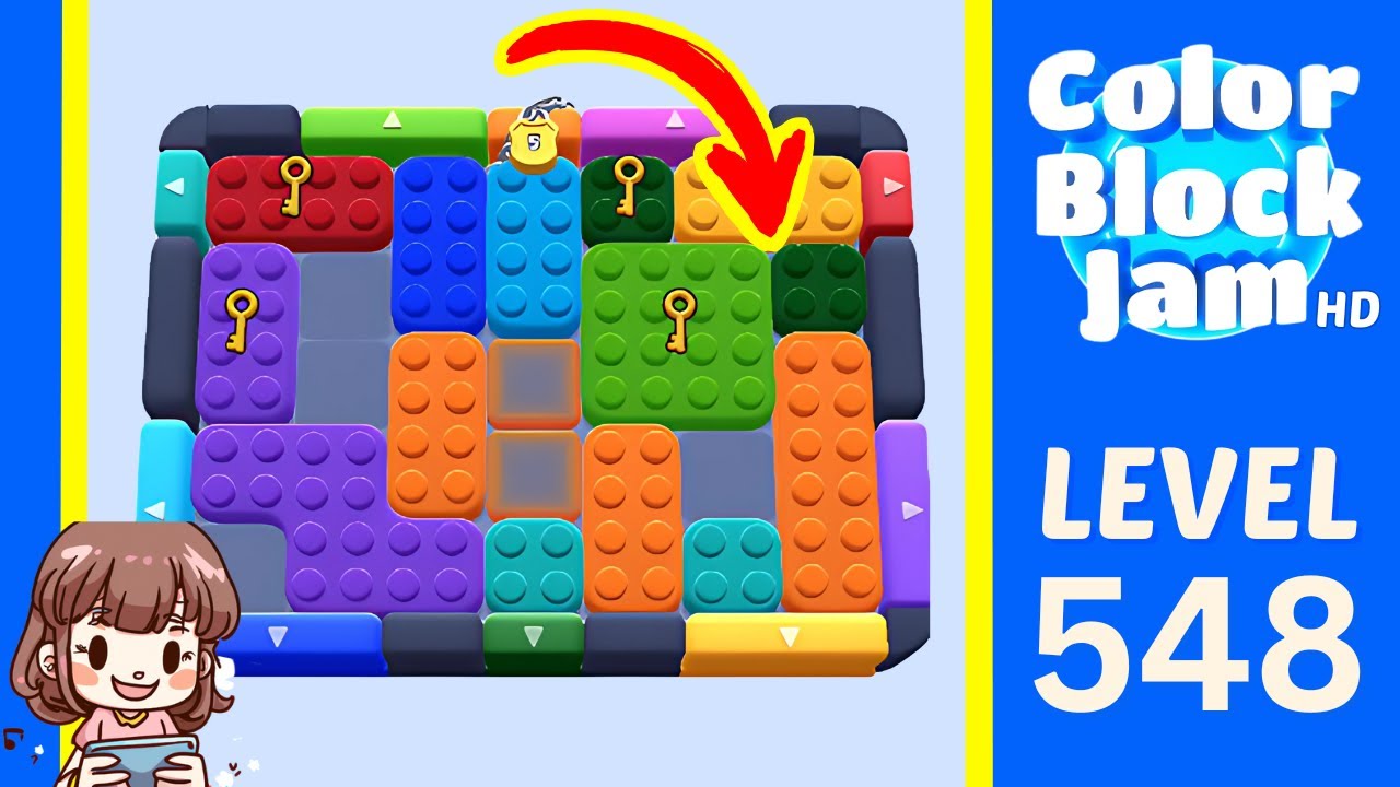 Color Block Jam Level 548 Solution Walkthrough
