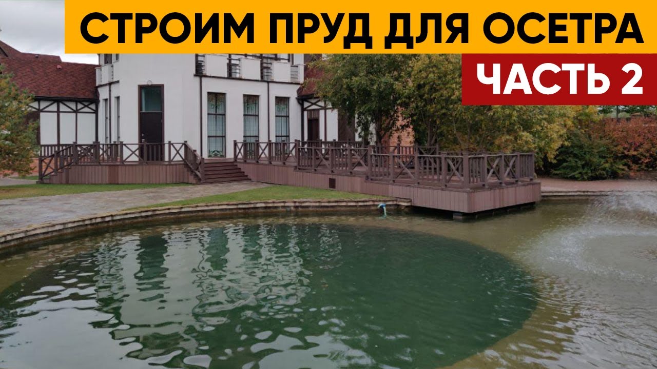 Производство ПРУДА из глины ДЛЯ ОСЕТРА | Часть 2
