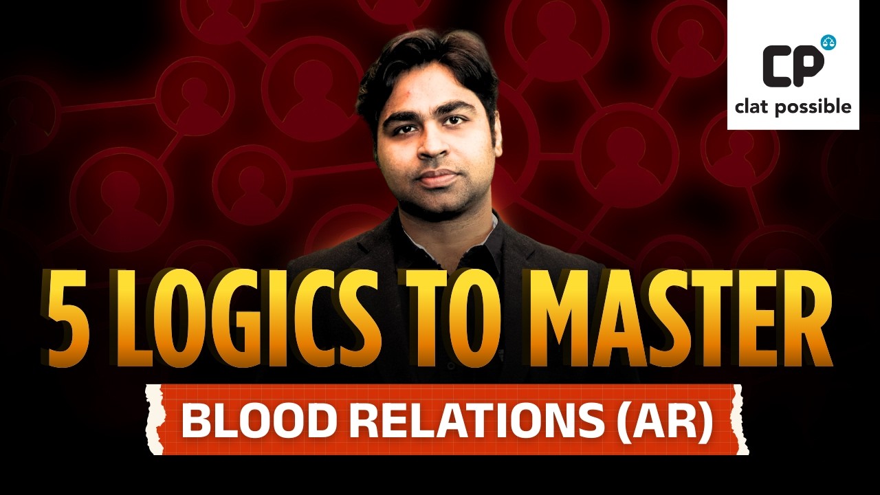 Blood Relations Simplified | 5 Logics Every Aspirant Should Know | CLAT Possible
