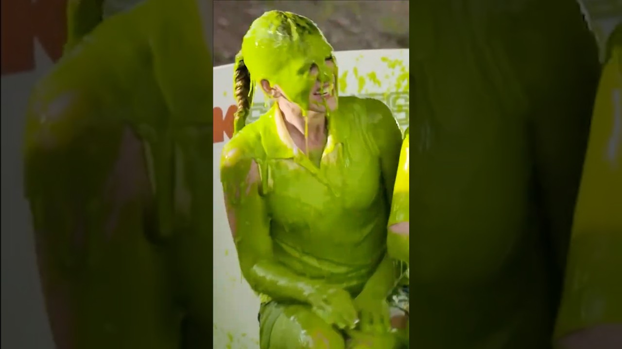 Sydnee Michaels Slimed! 🟢 #nickelodeon #slimed
