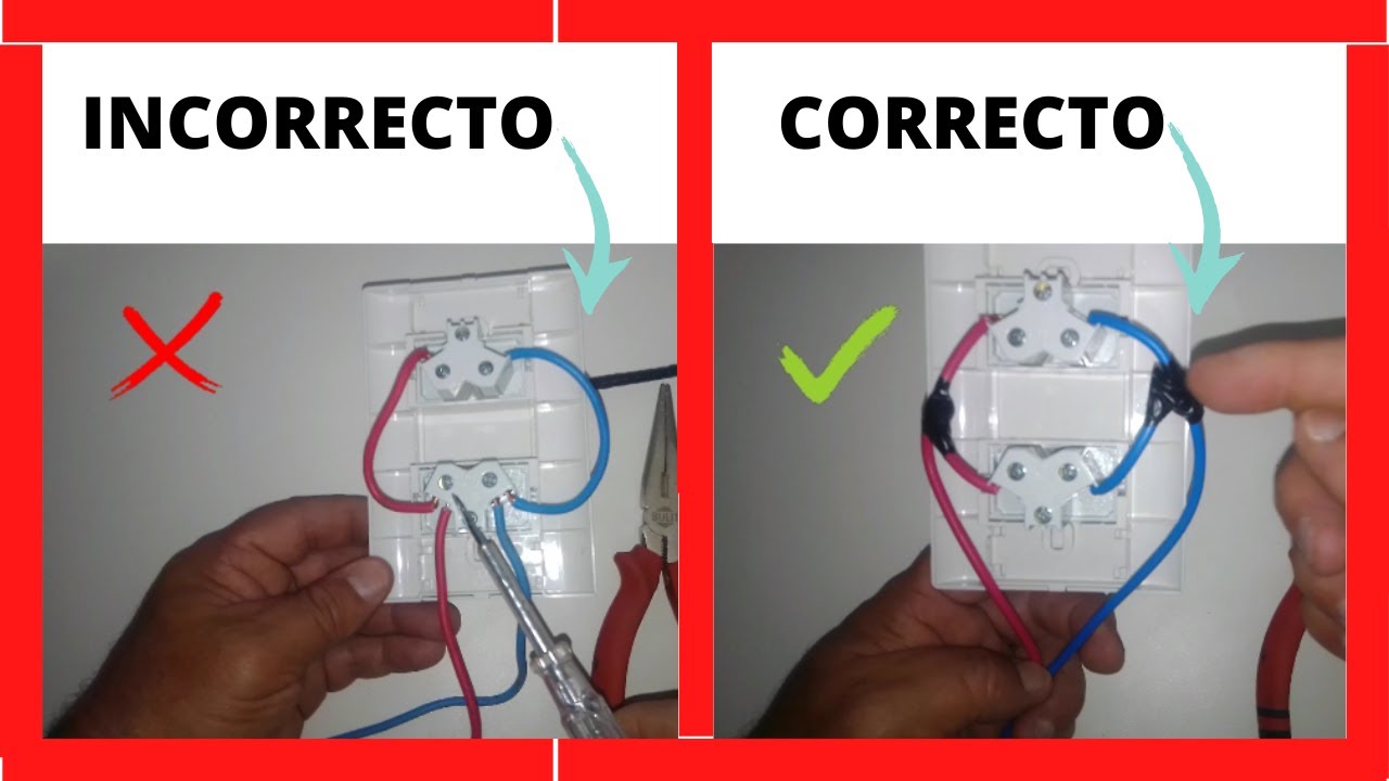 COMO PUENTEAR UN TOMA, UNA LLAVE ETC. (CORRECTAMENTE)
