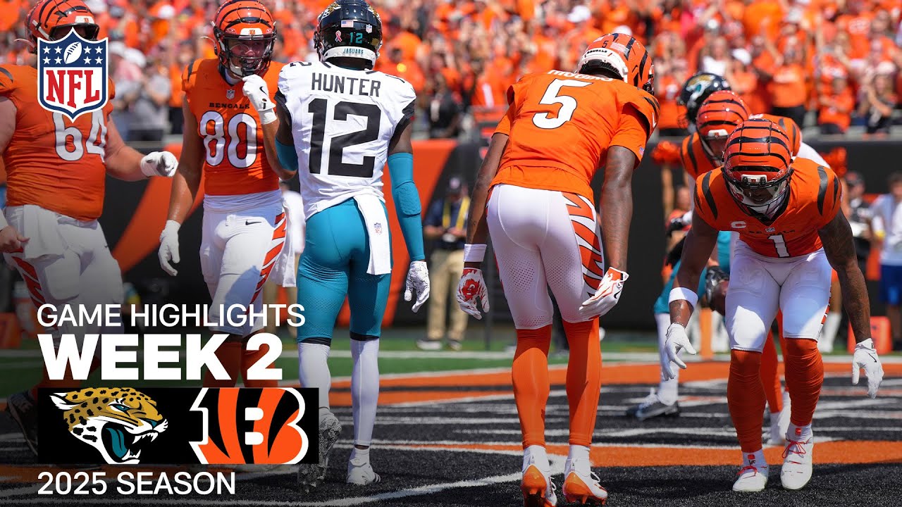 Jacksonville Jaguars vs. Cincinnati Bengals Game Highlights | NFL 2025 Season Week 2