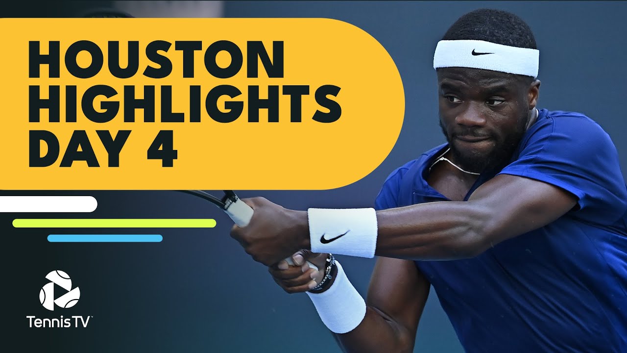 Tiafoe Battles Cuevas; Fritz, Isner & Garin Play | Houston 2022 Highlights Day 4