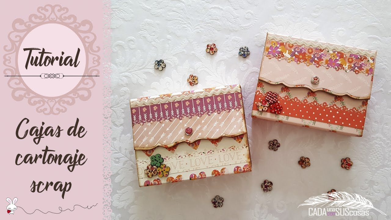 ¡MONISIMAS! Cajitas de cartonaje muy fáciles de hacer
