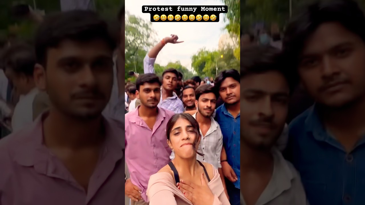 Protest In India Funny Moments 🤣#protest #cjp #fun
