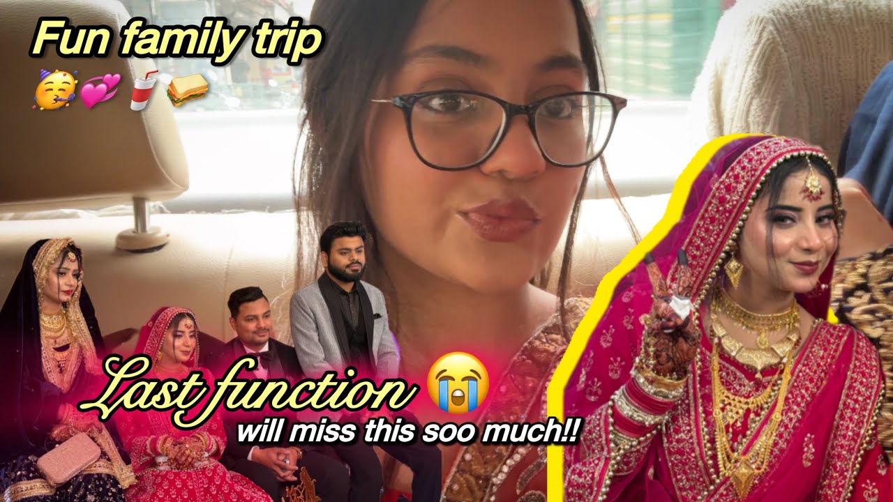 Reception ke liye itni door aaye? 🤭 | 4 ghante baithna pada bus me 😭 | Last shaadi function 🥺