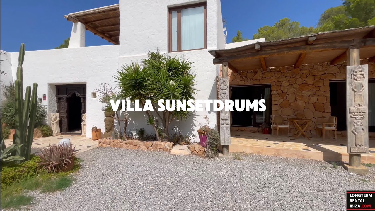 VILLA SUNSETDRUMS | 20,000€ PER MONTH | SAN ANYONIO | 10 MONTH RENTAL | IBIZA