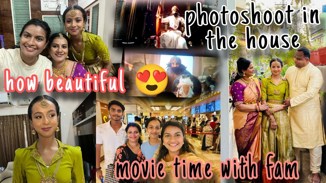 In Mysore with fam movie time🍿| Photoshoot for my sister & Sharadhi| looking beautiful 😍 ಕನ್ನಡ