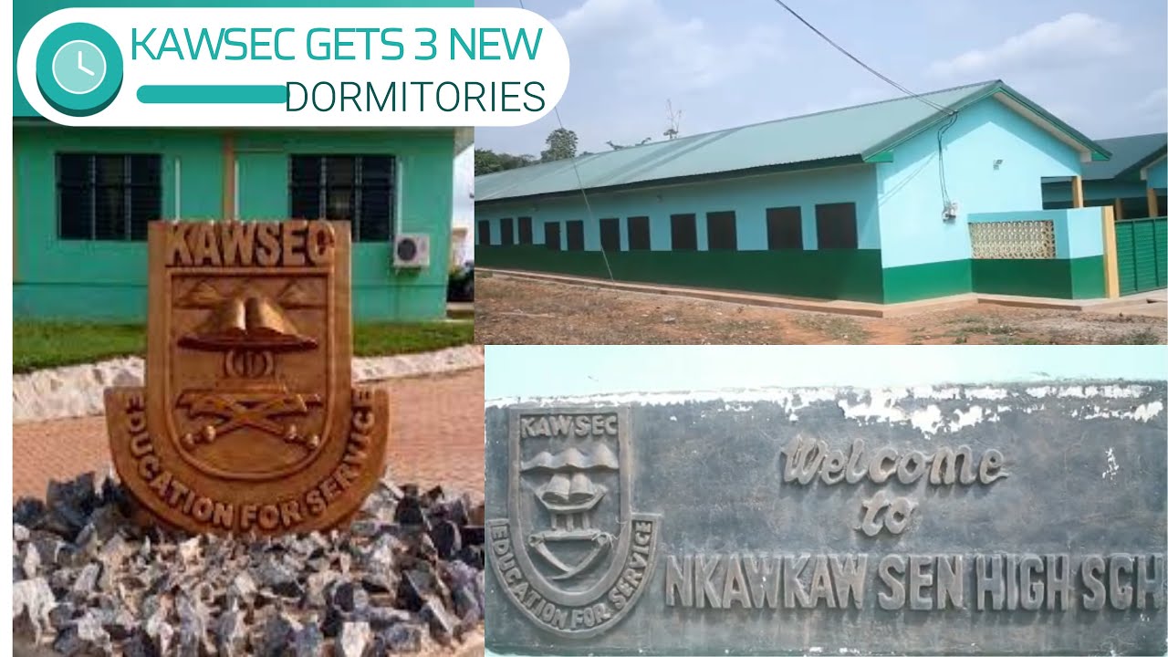 Nkawkaw Senior High School gets three new dormitories.