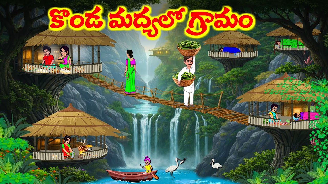 కొండ మధ్యలో గ్రామం | Atta Vs Kodalu |  Telugu Stories |  Telugu Moral Stories