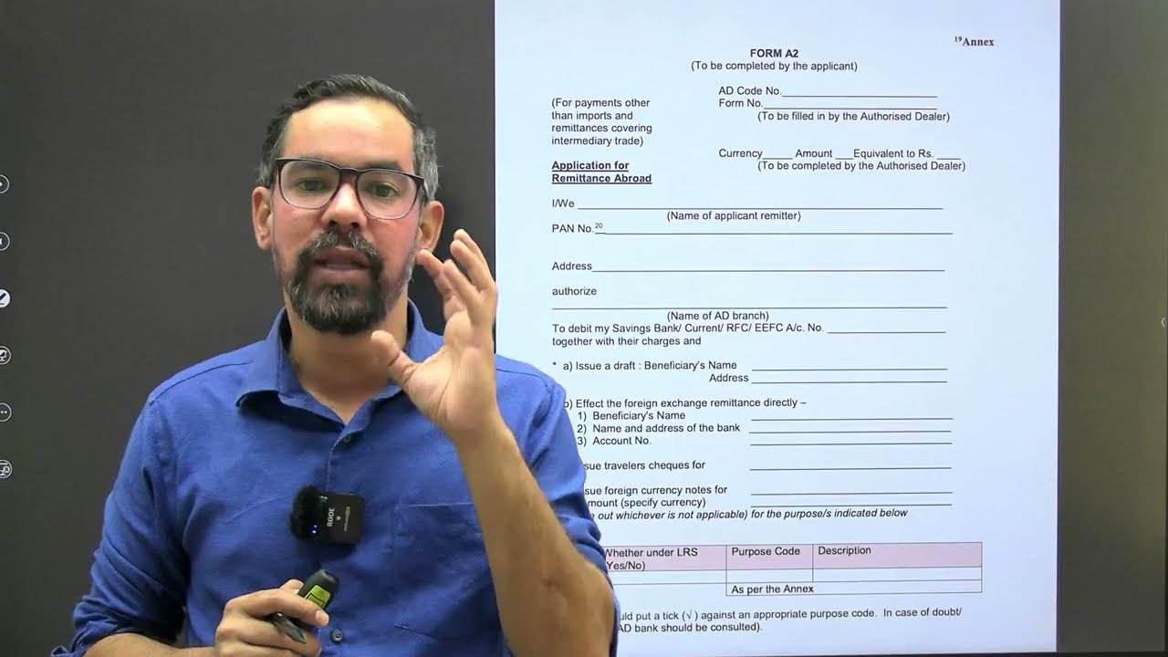 LRS FORM A 2 | Foreign Exchange Remittance Form | Form A2