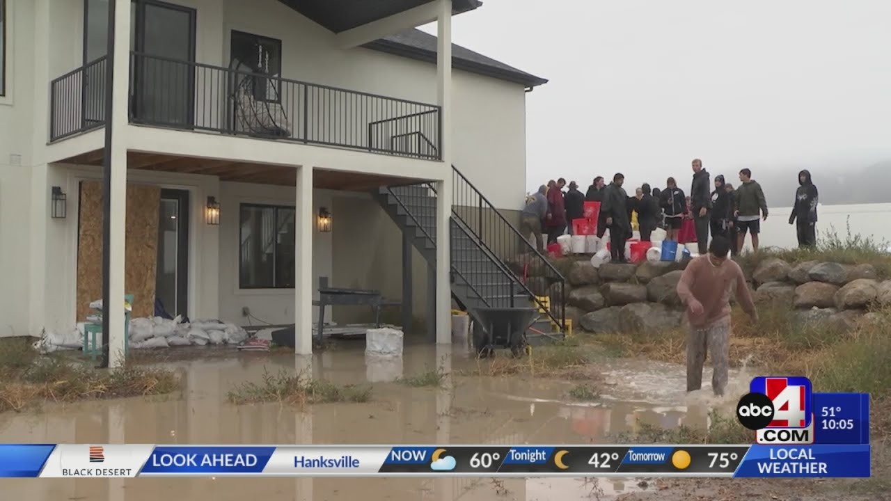 Record rains flood Tooele county
