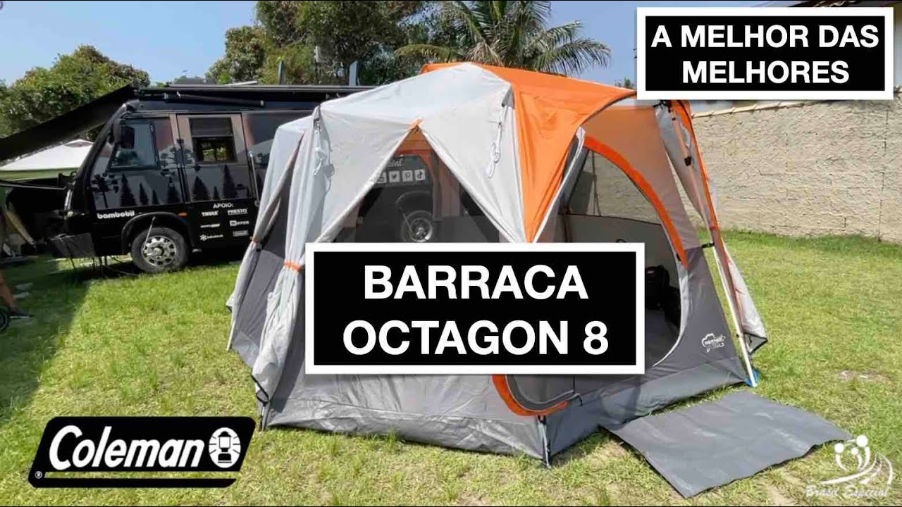 A MELHOR DAS BARRACAS COLEMAN OCTAGON 98 - Brasil Especial São Lourenço Barraca Coleman 23 03 2023