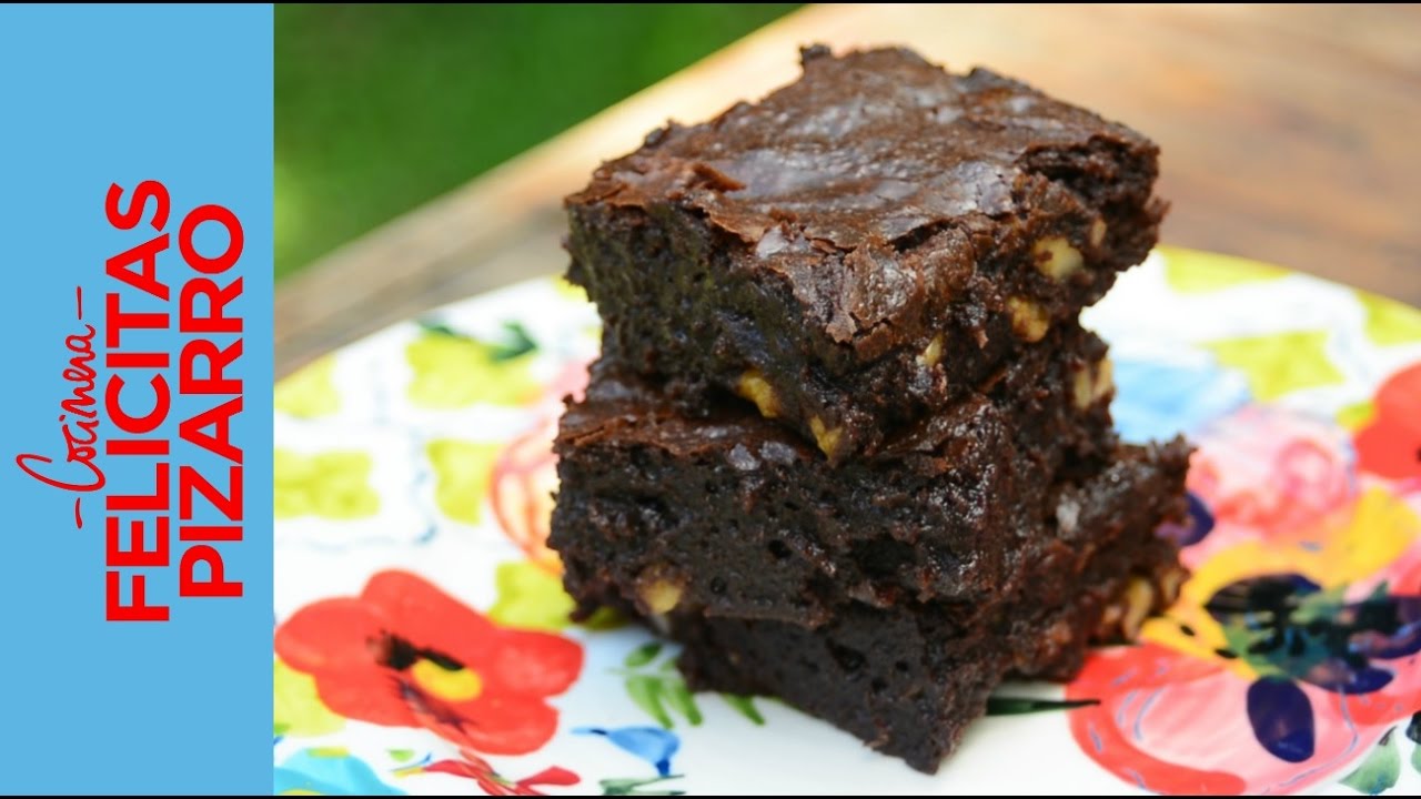 Brownies de Chocolate & Nuez muy húmedos | Felicitas Pizarro