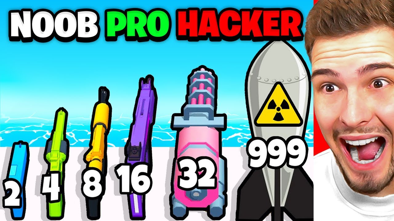 Die ULTIMATIVE WAFFE HERSTELLEN in Merge Gun Run!
