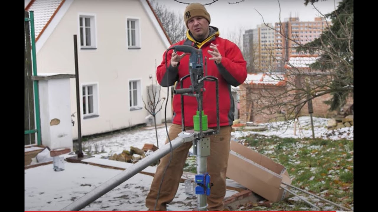 Založení pergoly a plotu na zemní vruty