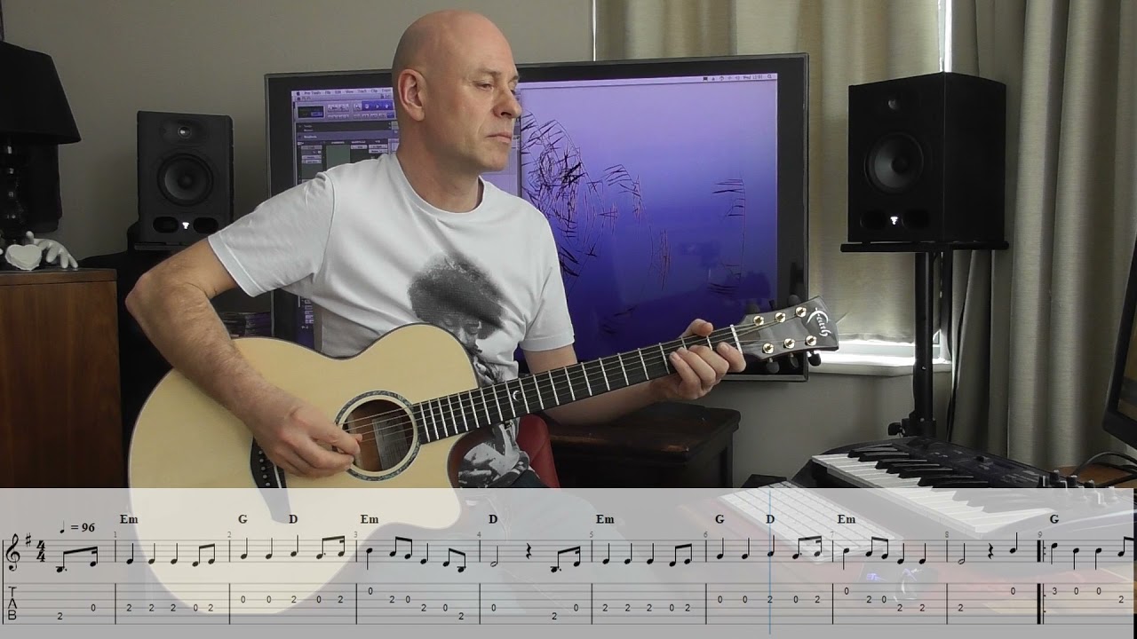 LCM Grade 2: The Star of County Down with tab and rhythm guitar backing