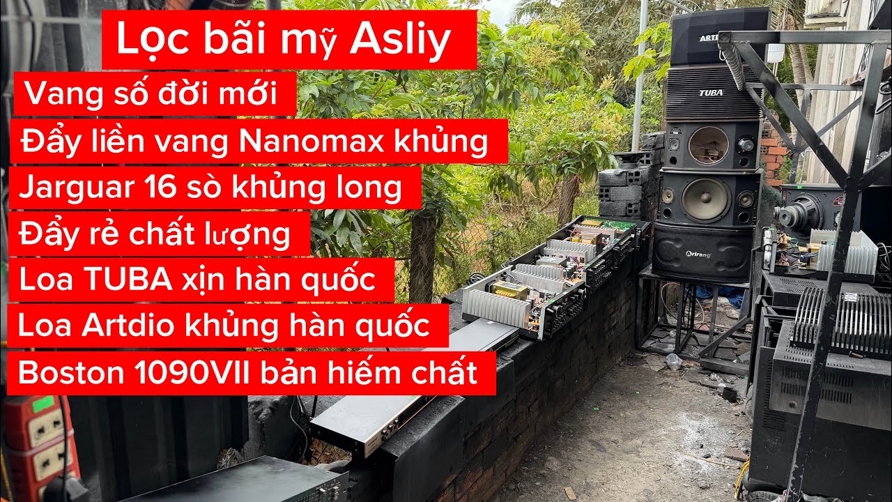 Ampli loa vang đẩy lọc chuyên karaoke thanh lý mỗi ngày. Lọc Asly bãi mỹ khủng 