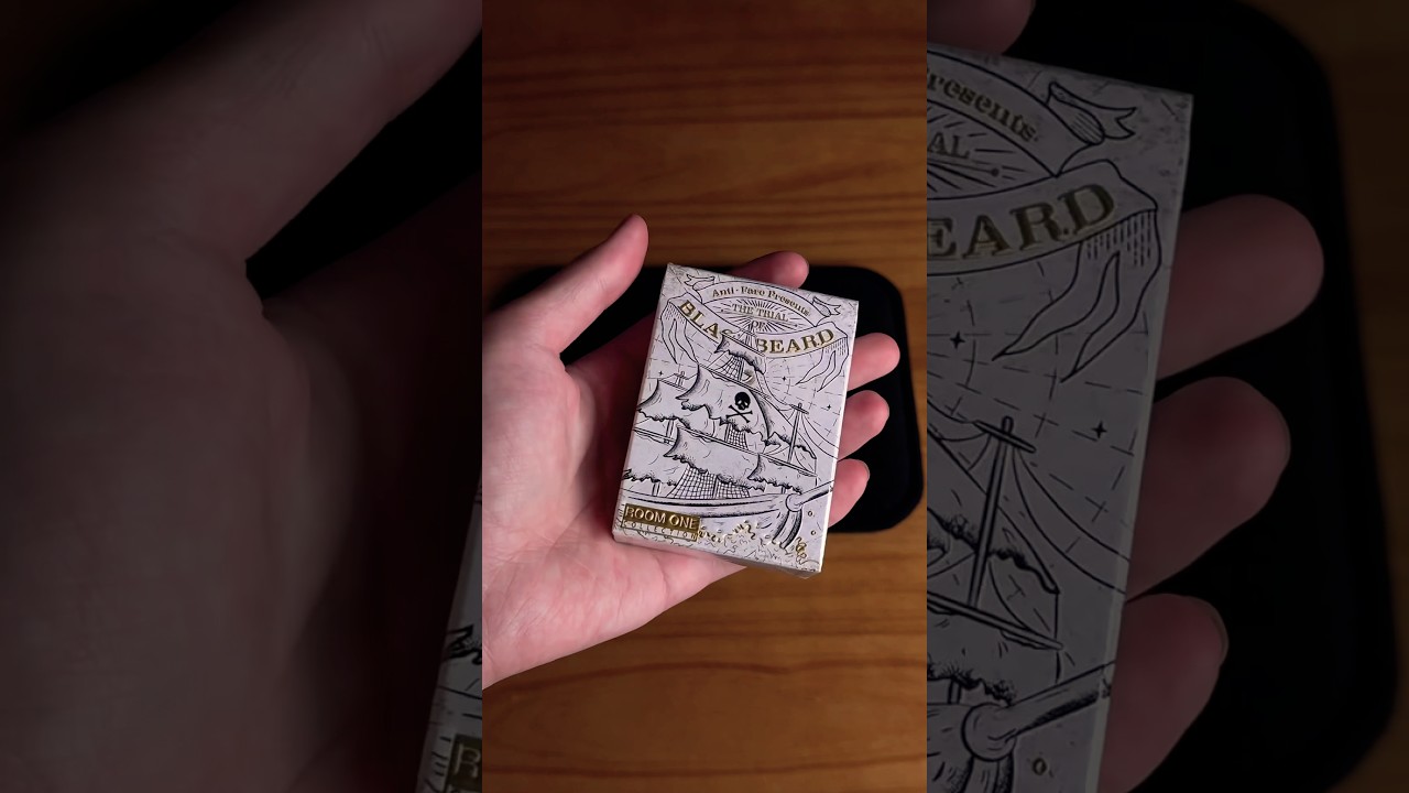 The Trial of Blackbeard Playing Cards by Anti-Faro Cards #asmr #satisfying #sleightofhand #unboxing
