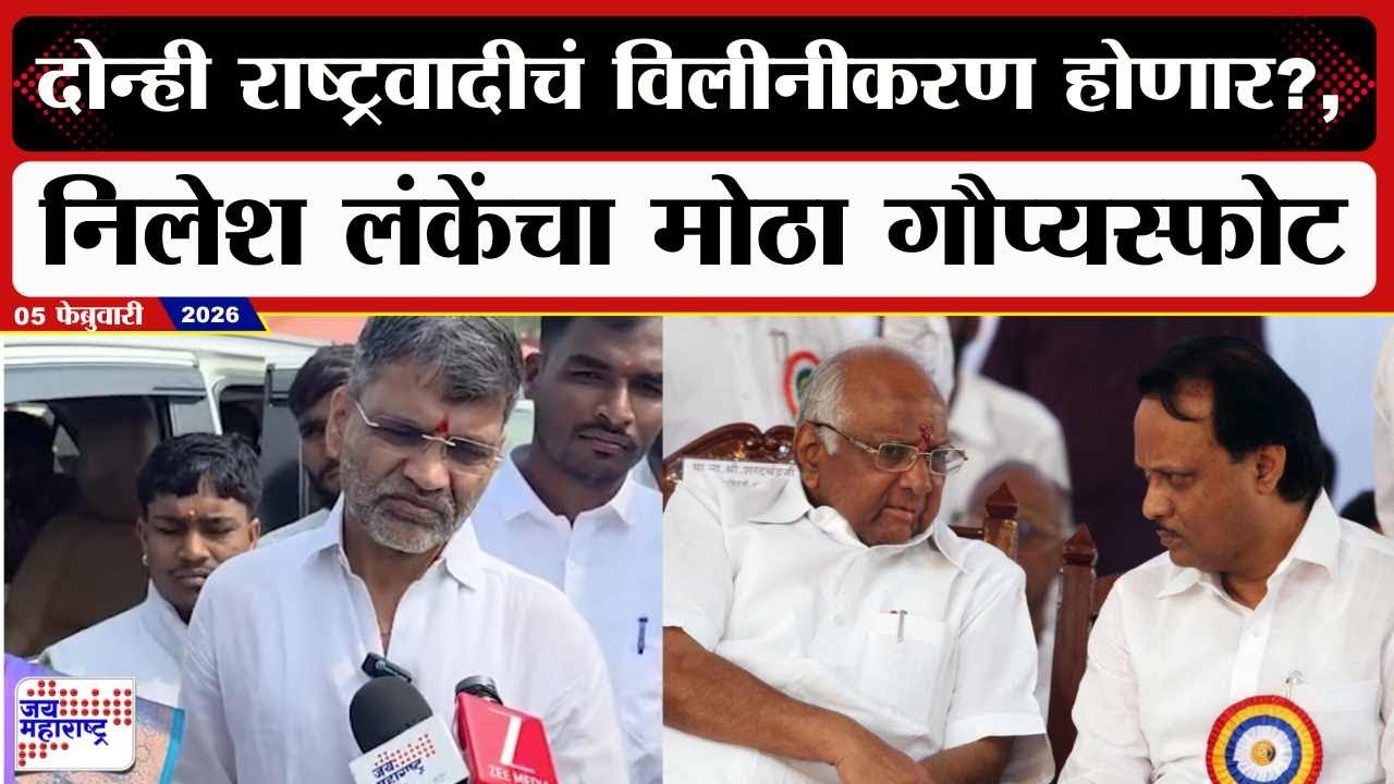 Nilesh Lanke : दोन्ही राष्ट्रवादीचं विलीनीकरण होणार?, निलेश लंकेंचा मोठा गौप्यस्फोट | Marathi News