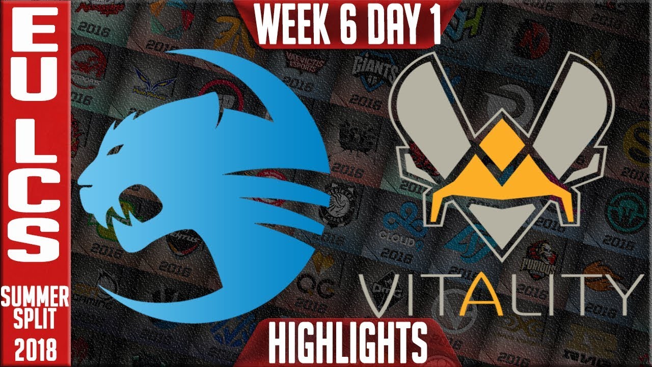 ROC vs VIT Highlights | EU LCS Summer 2018 Week 6 Day 2 | Roccat vs Vitality