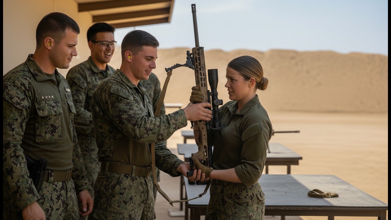 “Drop the Toy!” They Mocked Her Shot — Until a SEAL Handed Over His Rifle and She Silenced Them All
