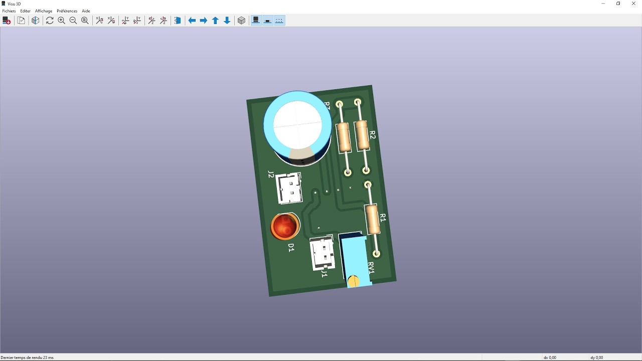 Circuit imprimé double face avec KICAD