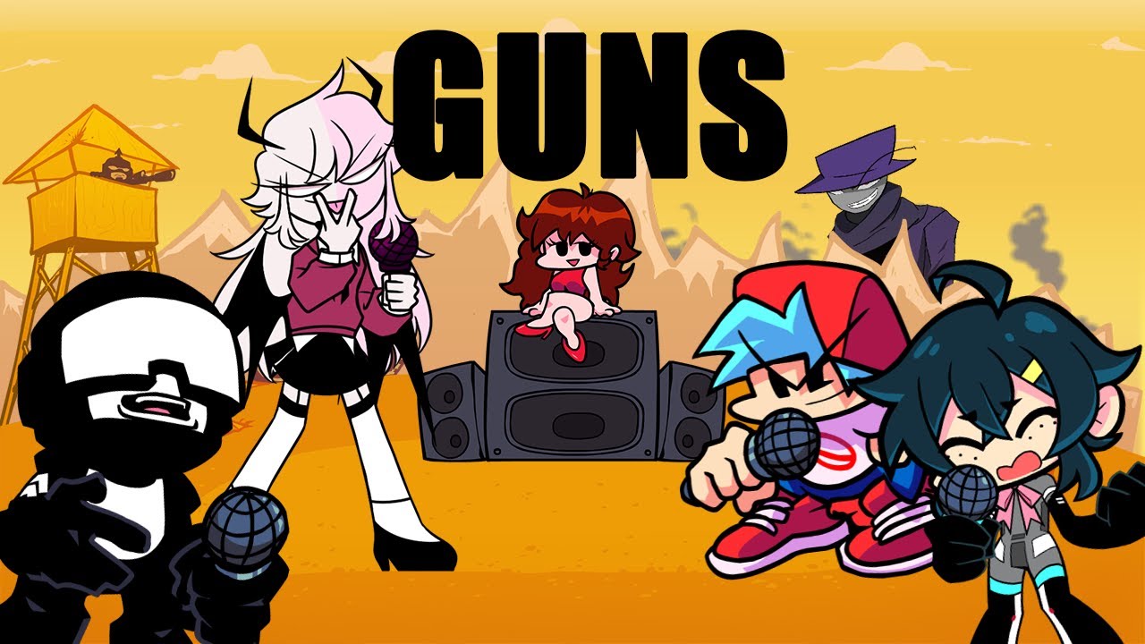 Friday Night Funkin - Guns But + Selene & KOU Sing It